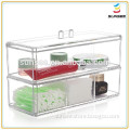 High quality factory price fashion design newest shape acrylic makeup drawer for sale